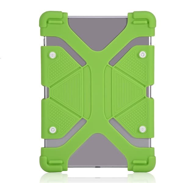 Justerbart silikondeksel Universal for iPad/Samsung/Lenovo nettbrett (Grønn 8,9-12\")