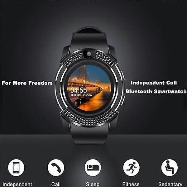 Support TF SIM Card Call Camera Sports Bracelet Smart Watch Compatible With Bluetooth