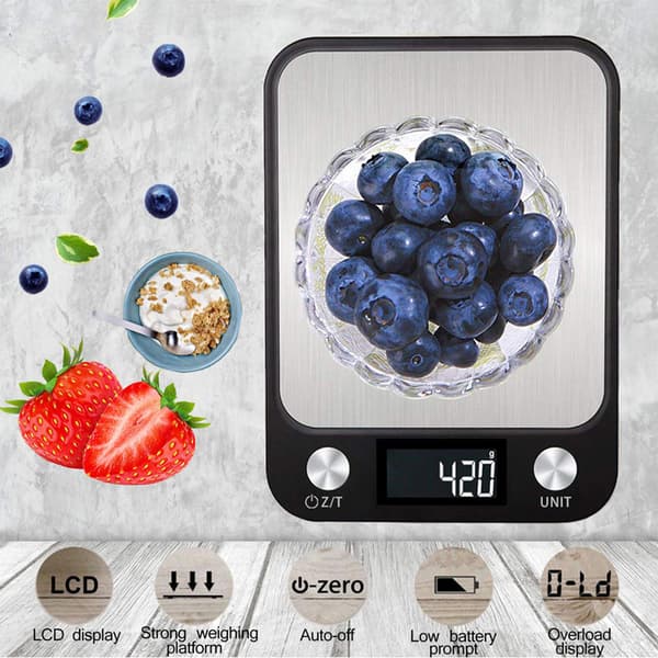 Digital kjøkkenvekt for matlaging, baking og mat