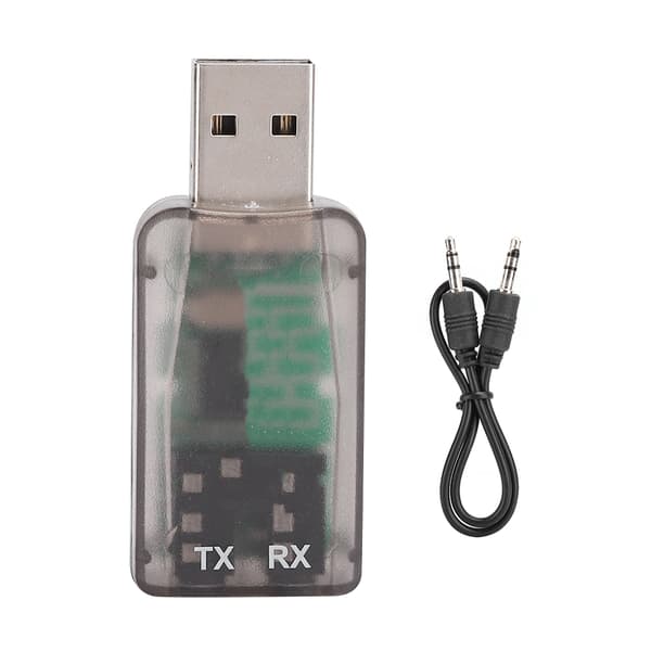2 i 1 Trådløs Bluetooth 5.0 Modtager Sender Bilhøjttaler AUX Lydadapter