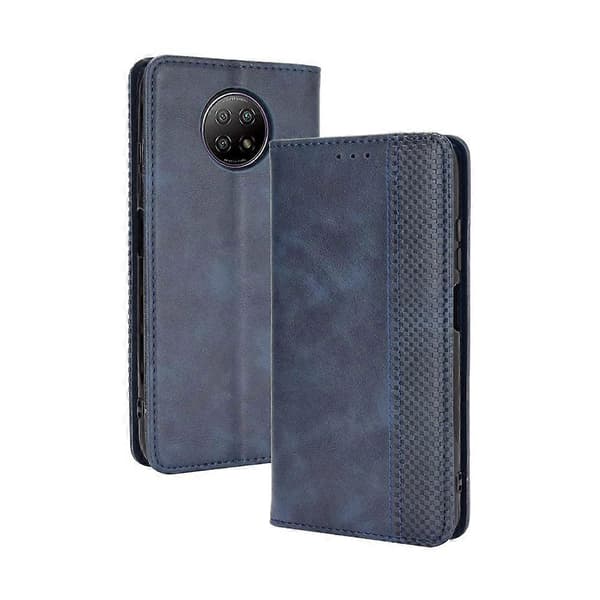 Läderfodral kompatibelt med Xiaomi Redmi Note 9T 5G / Note 9 5G Blue