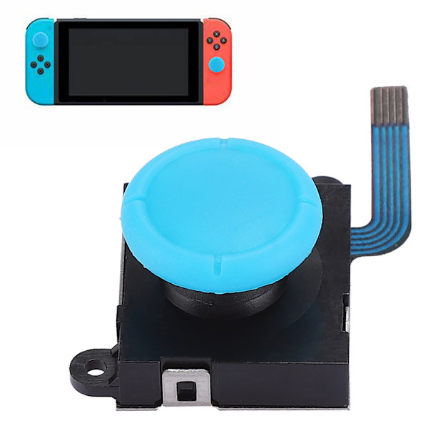 2 ST Vänster och Höger Analog 3D Joystick Rocker med Kåpa för Switch Konsol Tillbehör Blå