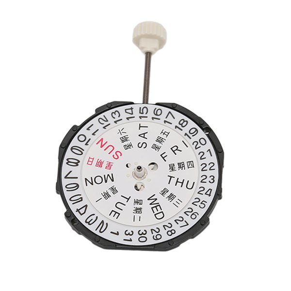 SL28 Dubbel Kalender Quartz Urverk 3 Visare Klocka Urverk Ersättningsdelar Tillbehör för Urmakare