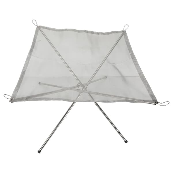 Bærbar mesh ildsted i rustfrit stål sammenklappelig grillrist til udendørs camping