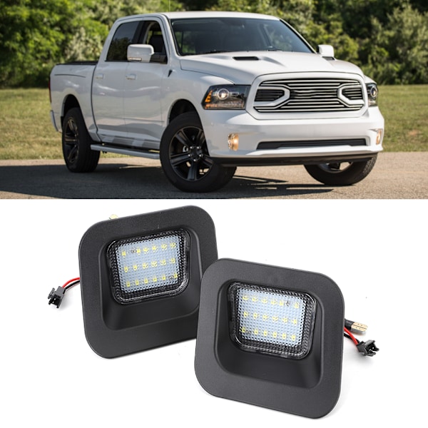 2 stk. LED-skiltlys for bil, passer Dodge Ram 1500 2500 3500 2003-2018