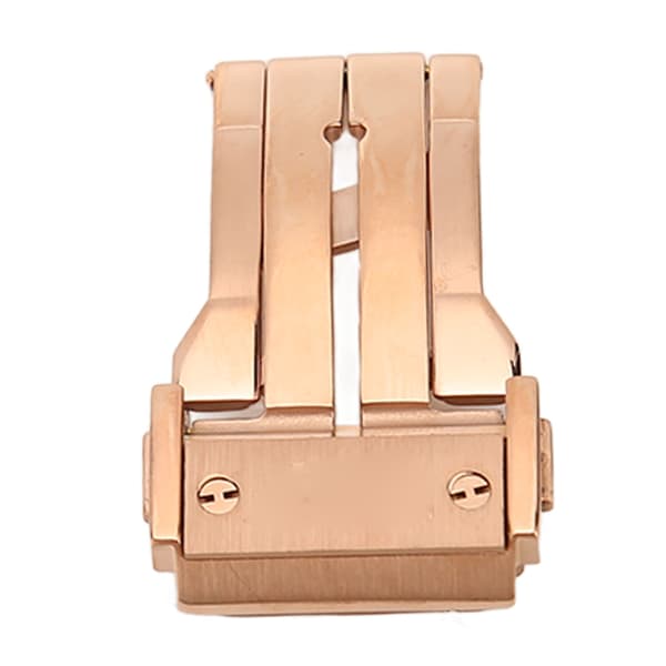 Klockarmbandsspänne Tryckknapp Professionell Flexibel Vikbart Klocklås Ersättning Roséguld 20mm