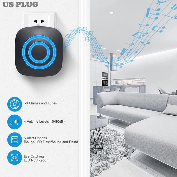 Motion Sensor Alarm, Wireless Driveway Alarm, Home Security Motion Sensor Alarm Indoor Outdoor Weatherproof