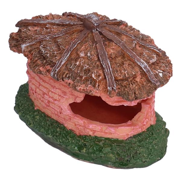 Akvarium Skjul Dekor Simuleringsharpiks Reptilskjul for Fisketank Akvarium