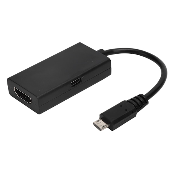 HD-videoadapterikaapeli, musta, Micro USB 1080P -laturi puhelimesta projektoriin