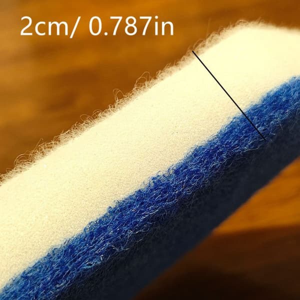 Replacement Sponge Pads 5-pack Compatible with Vileda Bath Magic Mop, Blue Fiber Cleaning Pads for Bathroom Floors and Bathtubs 92