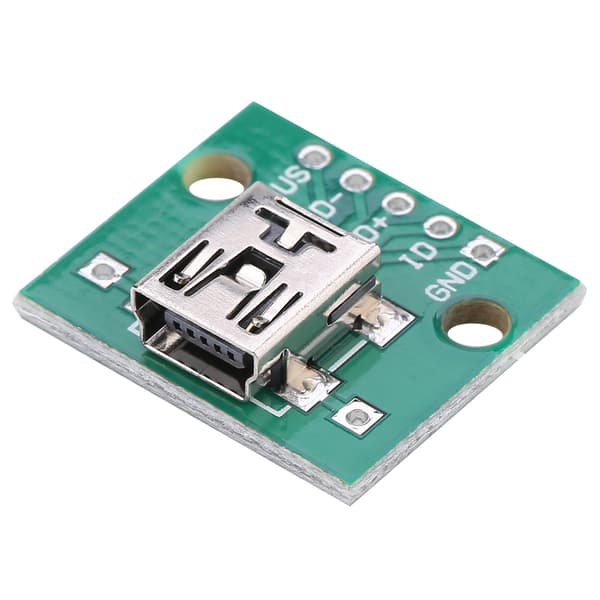 10 stk Mini USB til DIP Adapterkort 5P for 2.54mm PCB-kort DIY USB Strømforsyning