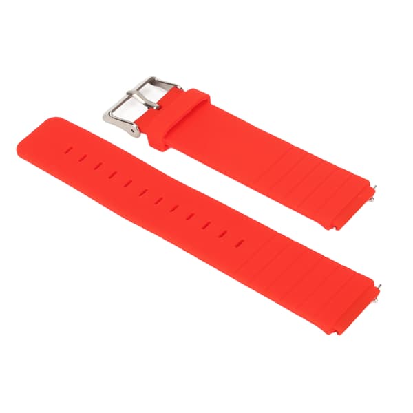 Udskiftningsarmbånd Justerbar Blød Quick Release Tilbehør Ur Armbåndsrem til T1 Rød