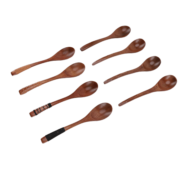 Träslevar Japansk Stil Träslev Set Köksredskap för Äta Laga Mat Blanda Röra Set 2