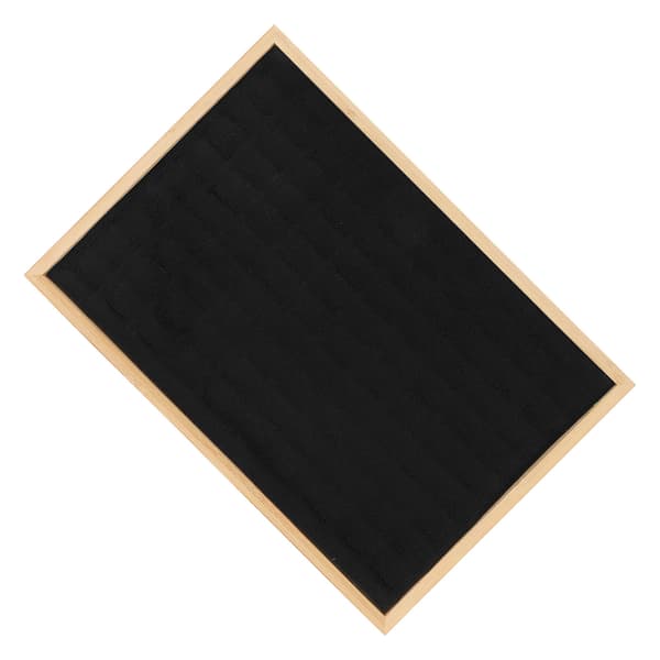 Smykkeskuffe Organizer Multipurpose 100 Rum Ring Skuffe Opbevaringsindsats til Smykkebutik Messe Sort