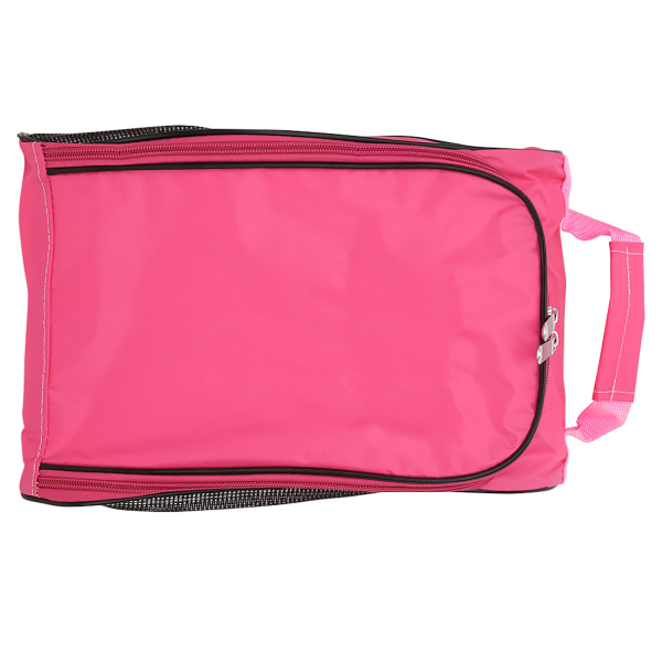 Nylon Golfskobag Rosa Bärbar Andningsbar Stor Kapacitet Skoförvaring Organizer