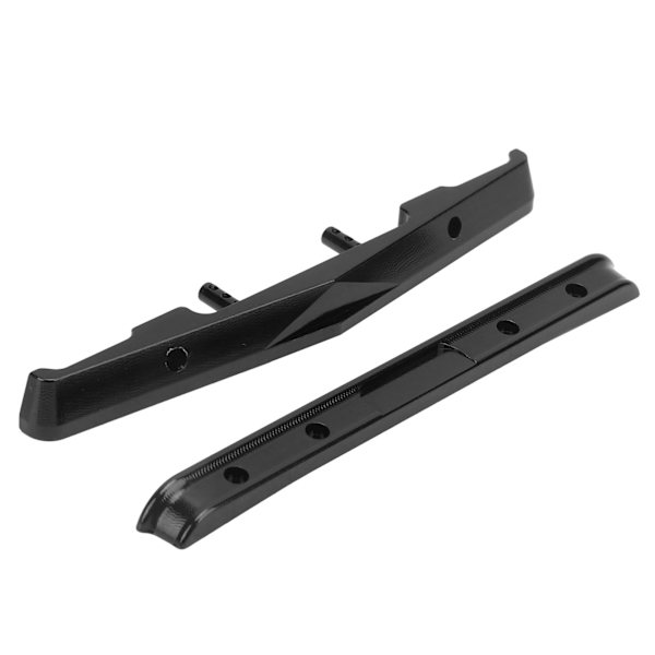 RC Aluminiumlegering Främre Bakre Stötfångarset för Axial SCX24 90081 1/24 RC Bil Uppgraderingsdelar Svart