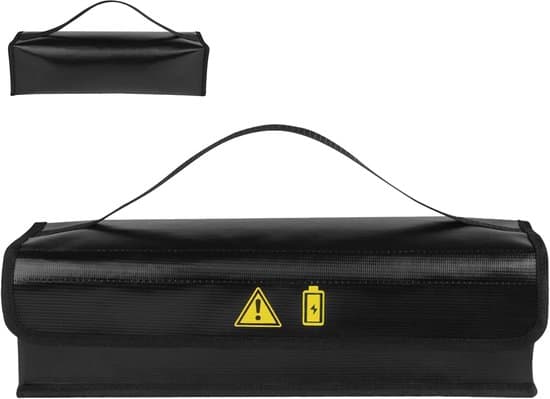 Fireproof E-bike Battery Pack - E-bike Battery Storage Box - Fireproof Battery Holder - 41 x 10 x 12 cm
