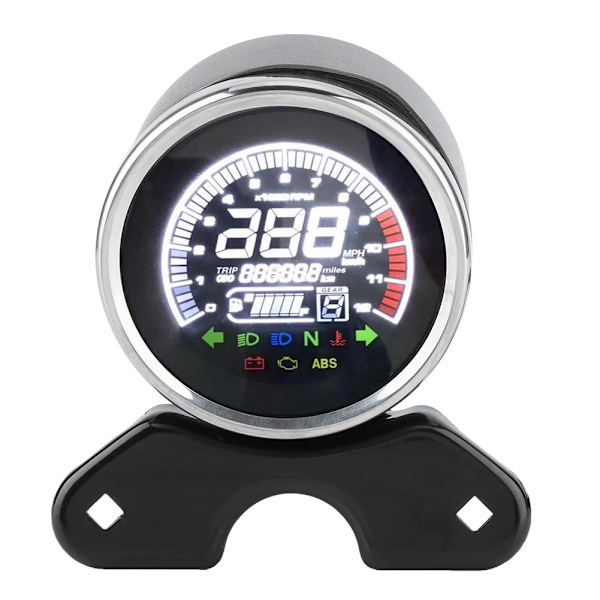 LCD-display til motorcykel - Digital kilometertæller, speedometer og omdrejningstæller