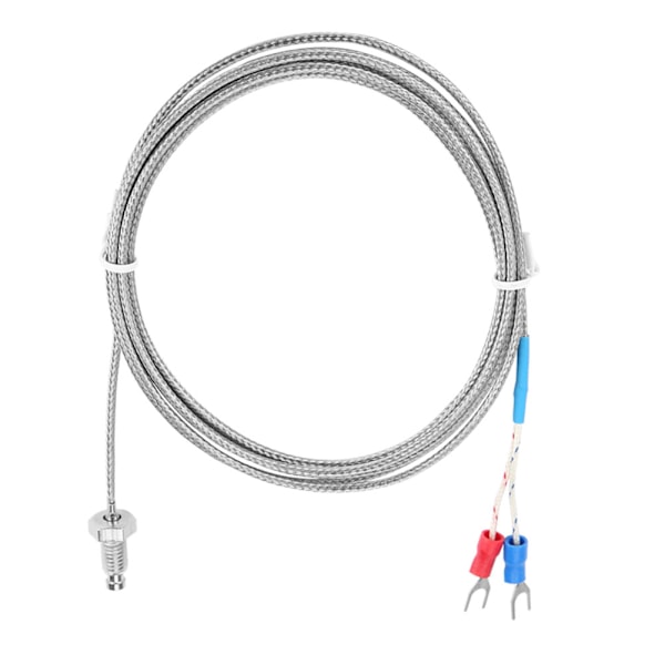 M6 Skruv Fin Gänga Typ K Termoelement Temperatursensor Kabel 0-400℃ (5 m)