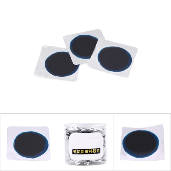 100 stk/boks 42mm Bil Runde Natur Gummi Dekk Dekk Punktering Reparasjon Kald Lapper Tubeless Lapper