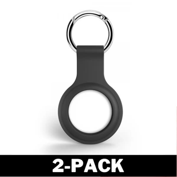 Silikonskyddsfodral med nyckelringar, svart, 1-pack