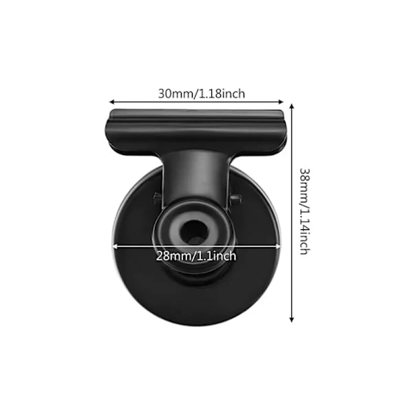 Stilfulde magnetiske clips - 10-pak sort