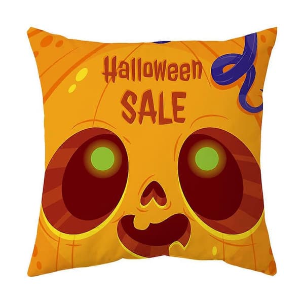 Sæt med 4 Halloween-dekorationspudebetræk 45*45cm dekorative pudebetræk til sofa hjemmesofa