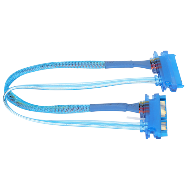 Sata-kabel 7+15Pin Hann til Hunn 22 Pin SSD 3.0 Data Strømforlengelseskabel for Ekstern Harddisk Dataoverføring (30cm)