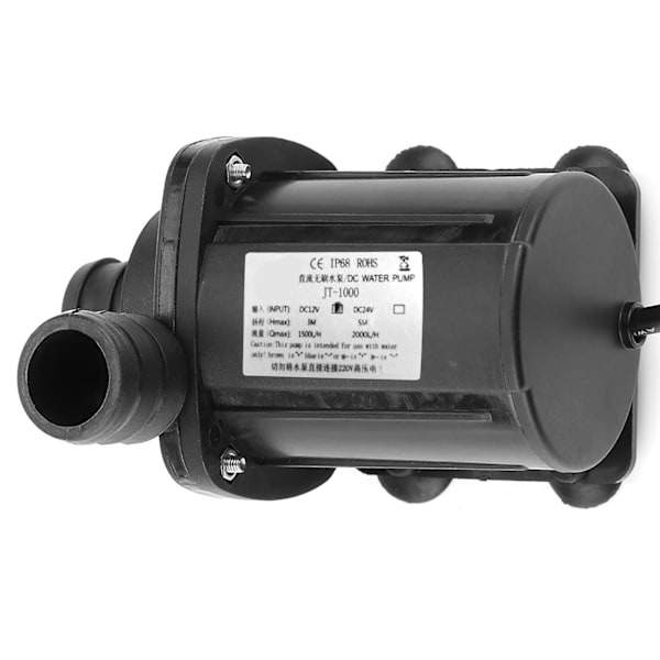 Mini Justerbar Hastighet Børsteløs Boost Vannpumpe 12V -40℃ ~100℃