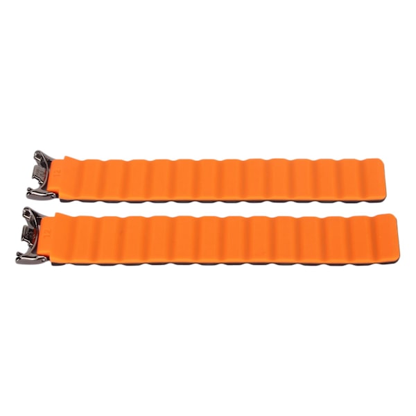 Klockarmband i silikon, lätt handledsrem, klockarmband för Xiaomi Mi Band 8/8 NFC svart orange