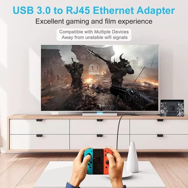 SuperSpeed USB 3.0 til RJ45 Gigabit Ethernet Netværksadapter Kablet LAN, USB 3.0 Gigabit Kablet Netværksadapter