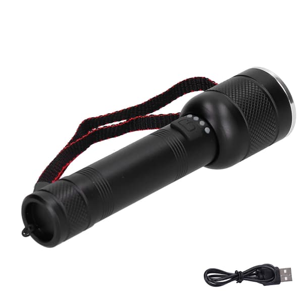 USB Rechargeable 2000LM Waterproof Flashlight for Outdoor Adventure Hiking Camping Household Emergency