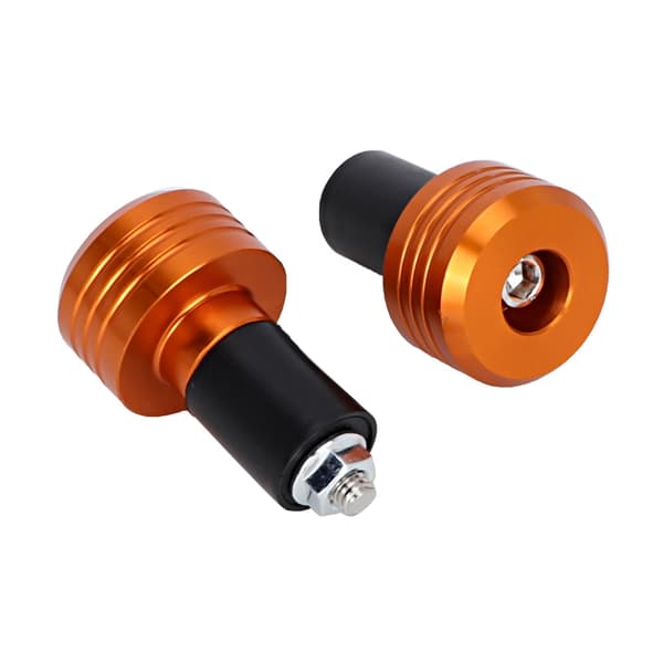 Motorcykel Styrstang Greb End Aluminium Propper Moto Glide Tilbehør (Orange)