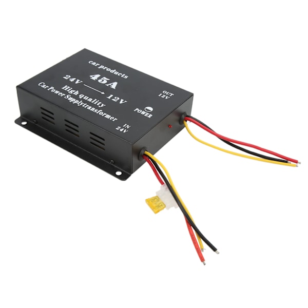 DC24V - 12V Muuntaja Oikosulkuesuojalla Ammattimainen Ympäristöystävällinen Auton Jännitteen Alennus Buck-Moduuli 45A
