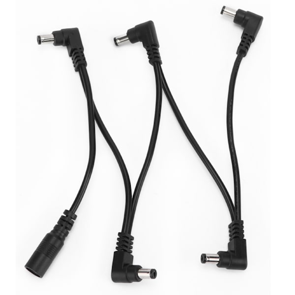 Gitarr Effektkabel Tillbehör Enkel Pedal Strömkabel DC 5-vägs Rätvinklig Kontakt1 för 5