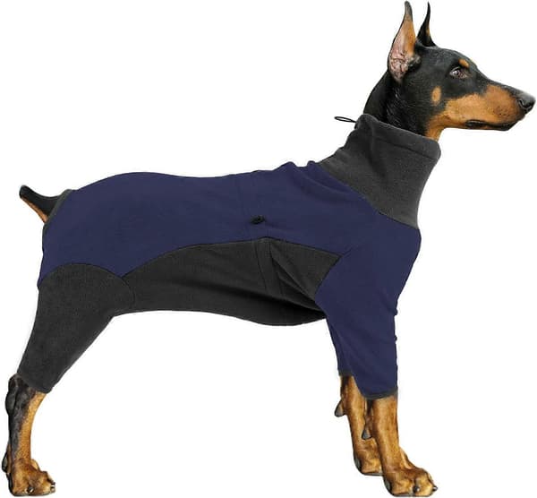 (Blå, S) Koldvejrsjakke til hunde, varme pyjamas til hunde