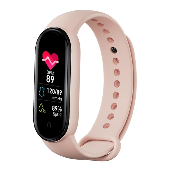 M6 smart watch med puls- och blodtrycksövervakning