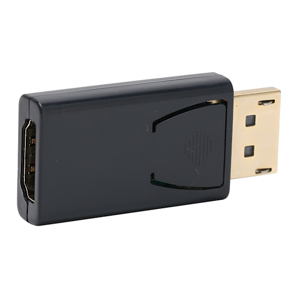 4K DP Han til HD Multimedie Interface Hun Adapter 1.4V Guldbelagt Konverter Sort
