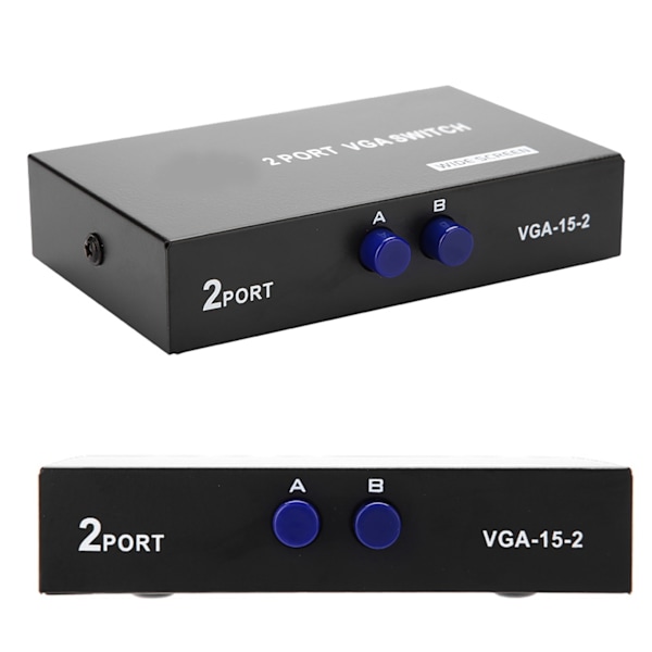 2 i 1 ut VGA Switcher Splitter Datasynkronisering VGA Monitor Switch VGA Splitter