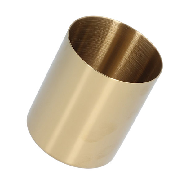 Skrivebords Blyantholder Penbeholder Kontor Rustfrit Stål Blyantholder Papirvarer Organizer Boligindretning Beholder Guld