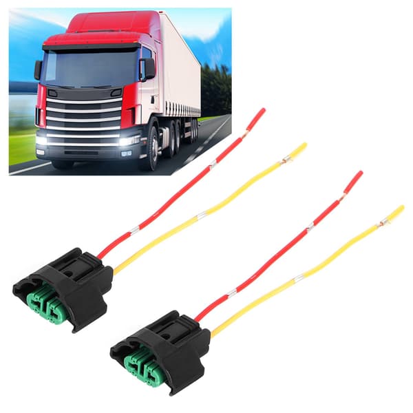 2 stk. Bil Motorcykel Hun Adapter Ledningsforbindelse Stik Base Lampeholder Kabel Stik til H8 H11