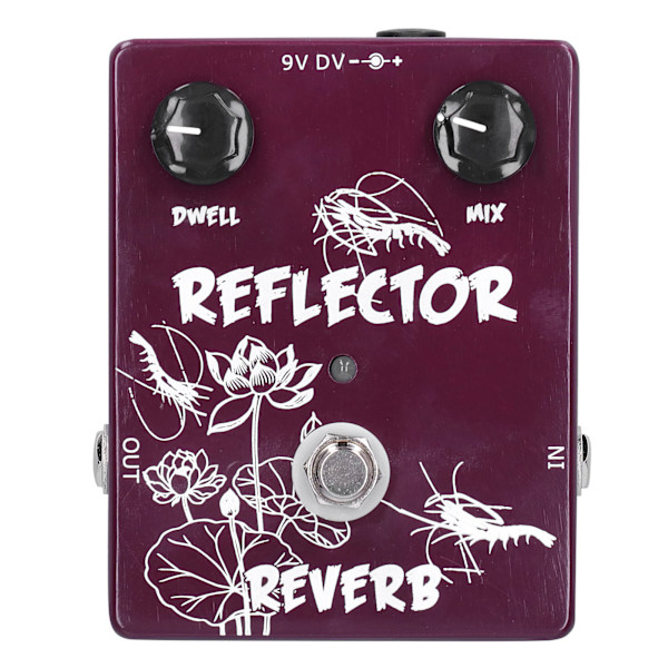 Spring Reverb Pedal Elgitarr Reflektor Effekt Tillbehör Aluminiumlegering Skal CP‑44