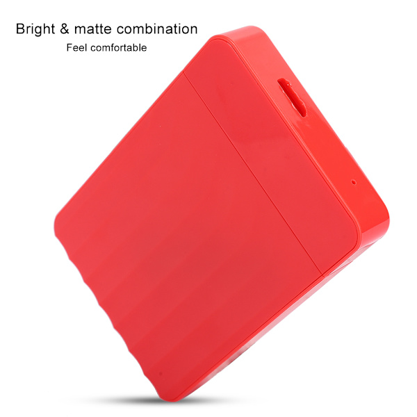Harddisk-kabinett HDD-kapsling Notebook-deler USB3.0 2,5-tommers SATA til USB Solid State SSDRød