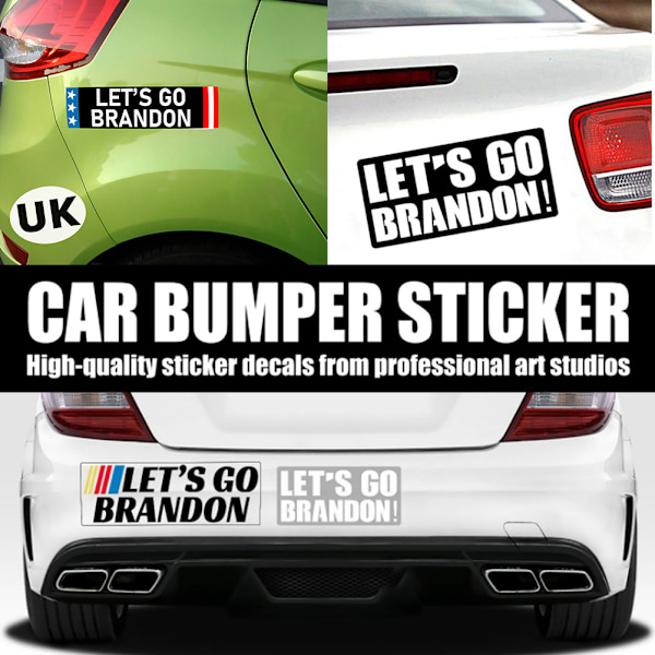 Let's Go Brandon Stickers Bilsticker Dekal Sjov til Skateboard Laptop Hjelm
