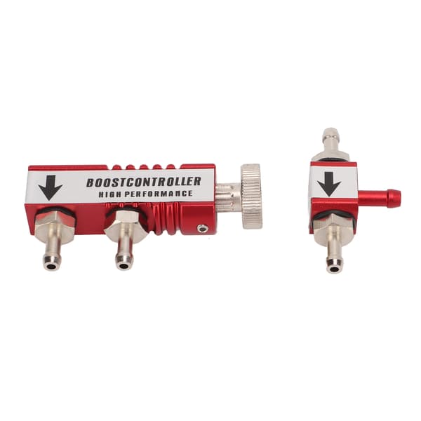 Manuell Turbo Boost Controller Kit Aluminiumslegering 1‑30PSI Justerbar Universal Passform Rød