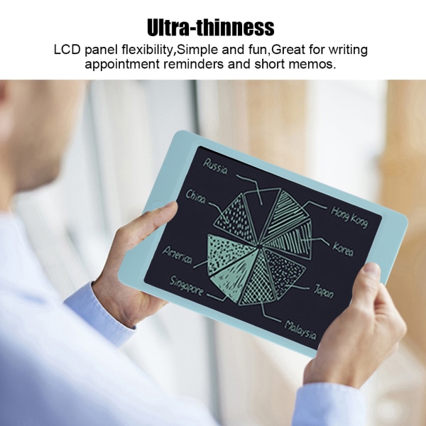 Ultratunn Tålig Blå 10 Tum LCD-Tablet Rittavla för Barn för Påminnelser