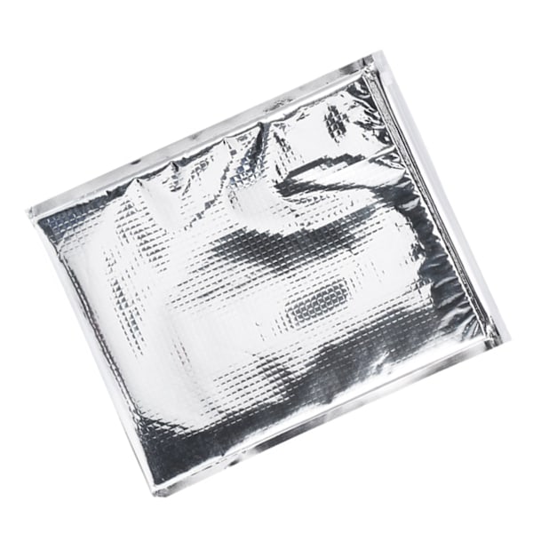 5 st Aluminiumfolie Isolerad Matförvaringsväska Termisk Kylväska Silver (25 * 30cm)