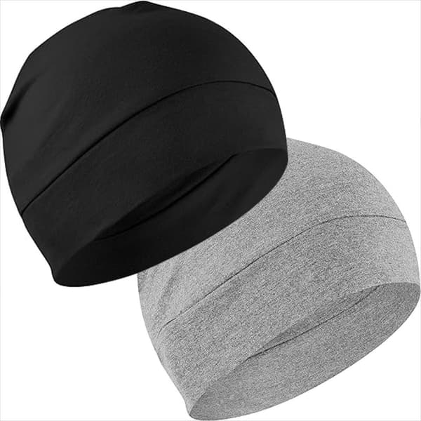 Lue - 2-pakning - Sovehette - Pustende hjelmfor - For løping - Sykling - Sovehette - Kjemoterapi Hodeplagg - Hjelm - Unisex