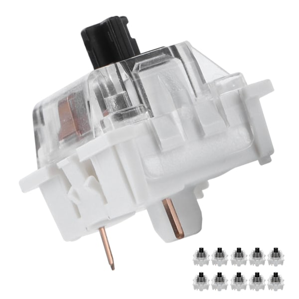 10 stk. Mekanisk Tastatur Switch Plade Monteret Sort Switch Udskiftning til Gateron Cherry MX