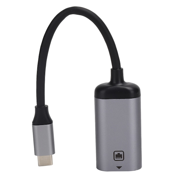 Ethernet Adapter TypeC til RJ45 Nettverksport Konverter Kabel Plugin Datatilbehør